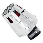 Filtre � air replay e5 box chrome mousse rouge fixation coude 45 diam 35 - 28