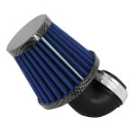Filtre � air replay kn middle fc carbone - bleu fixation coude diam 35 - 28