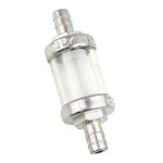 Filtre � essence omg cylindrique acier diam 8 mm transparent - argent