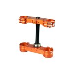 T�s de fourche scar triple clamps - offset 22mm orange