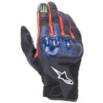 Gants alpinestars fq20 fabio quartararo smx - 1 air v2 monster black blue