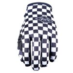 Gants cross five mxf4 - flat track black / white 2023 black white