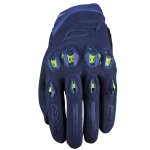 Gants five stunt evo 2 night blue / fluo yellow