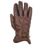 Gants helstons benson hiver cuir choco marron / noir