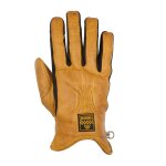 Gants helstons benson hiver cuir or / noir
