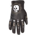 Gants helstons grafic skull hiver femme noir