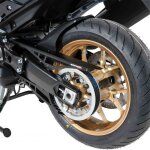 Garde boue ermax arri�re evo avec carter courroie aluminium noir satin (s�rie black line)