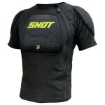 Gilet de protection shot airlight enfant black / neon yellow