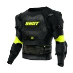 Gilet de protection shot optimal 2. 0 enfant black neon yellow