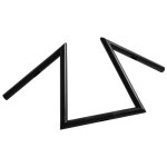 Guidon highway hawk z bar extreme 25 mm pour harley davidson noir