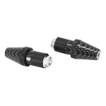 Guidon replay embout conique molete carbone diam 17 mm paire