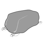 Housse de pluie shad pour sacoches de r�servoir e04 - sl12m noir