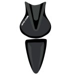 Housse de selle bagster noir / noir mat / lettres blanches