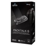 Intercom cardo packtalk - s - compatible shoei gt - air 3, neotec 3 et j - cruise 3