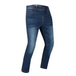 Jean moto bering trust bleu fonc� d�lav�
