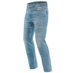 Jean moto dainese denim stone bleu clair