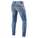 Jean moto rev it piston 2 sk delave standard bleu clair