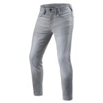 Jean moto rev it piston 2 sk delave standard gris clair