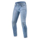 Jean moto rev it piston 3 light blue vintage