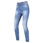 Jean moto richa second skin lady short washed blue