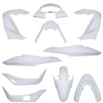 Kit car�nage p2r blanc brillant (11 pi�ces) maxi - scooter blanc brillant