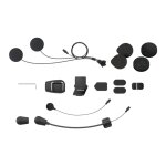 Kit pour intercom sena accessoires fixation + micros + �couteurs pour 5s noir