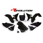 Kit plastiques r - tech yamaha yz revolution noir noir