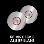 Kit visserie casque roof ro31 / ro32 desmo / ro32 desmo new generation alu brillant