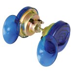 Klaxon bike it double pack 12 v escargot bleu