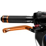 Levier de frein puig rabattable 3. 0 orange rouge