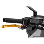 Levier de frein puig rabattable 4. 0 or rouge