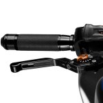 Levier de frein puig rabattable extensible 3. 0 noir orange