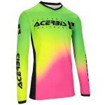 Maillot cross acerbis mx j - track stabi 2024 fucsia / yellow