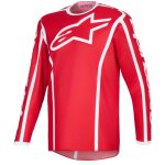 Maillot cross alpinestars fluid - apex 2025 red white