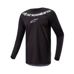 Maillot cross alpinestars fluid - graphite 2025 black silver