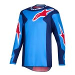 Maillot cross alpinestars fluid - grid 2025 blue red