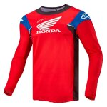 Maillot cross alpinestars honda racer iconic 2024 bright red black white