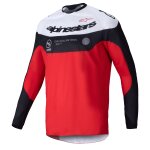Maillot cross alpinestars pro - dura 2025 black bright red white fluo blue