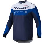 Maillot cross alpinestars pro - dura 2025 navy bright blue white