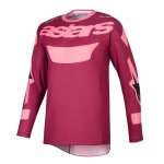 Maillot cross alpinestars racer - riway 2025 dark red