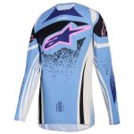 Maillot cross alpinestars stella - techstar - nomur 2025 blue white