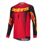 Maillot cross alpinestars supertech - scenz 2025 red / black / yellow