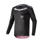 Maillot cross alpinestars supertech - ward 2025 black red berry