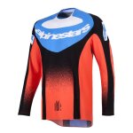 Maillot cross alpinestars techstar - knif 2025 orange black