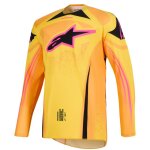 Maillot cross alpinestars techstar - nomur 2025 orange / yellow