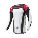 Maillot cross alpinestars techstar - ocuri 2025 mars red white black