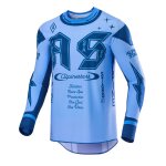 Maillot cross alpinestars techstar - steeler 2025 light blue
