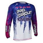Maillot cross fox 180 pro circuit 2023 bleu / blanc