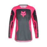 Maillot cross fox 180 shield enfant fille noir rose