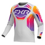 Maillot cross fxr podium enfant grey purple tang